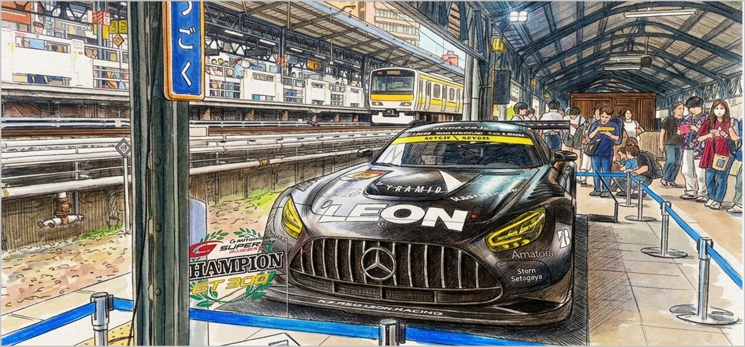 JR両国駅3番線ホーム車両展示イベントイメージ | 広告代理店 広文社